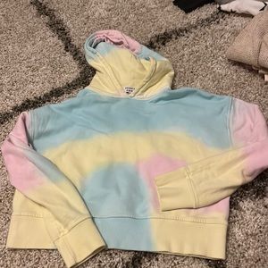 RARE Frankie’s bikinis tie-dye, crop hoodie